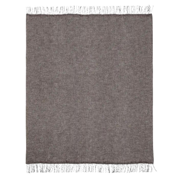 Wełniany Pled Høie of Scandinavia Hekla 125x170 cm Naturbrun 74256