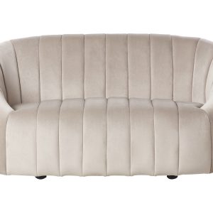 Welurowa sofa 2 osobowa beżowa 598770 Welurowa sofa 2 osobowa beżowa 598770
