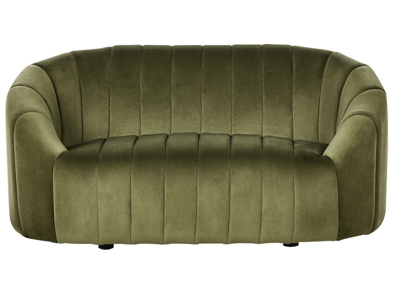 Welurowa sofa 2 osobowa zielona 191138