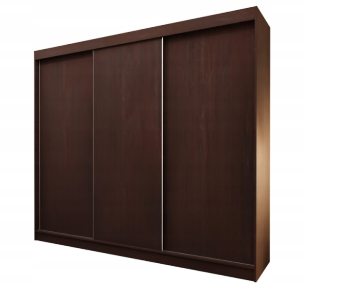 Wenge Szafa Przesuwna Garderoba 240cm Mr 969532