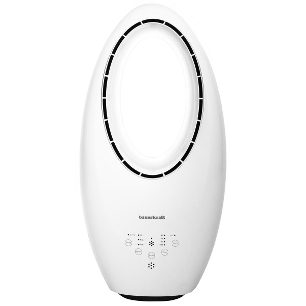 Wentylator stojący bezłopatkowy podłogowy pilot timer LED biały obrotowy 693262