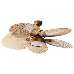 Wentylator sufitowy z lampą BORMEJO Z pilotem Złoty 727717 Wentylator sufitowy z lampą BORMEJO Z pilotem Złoty 727717